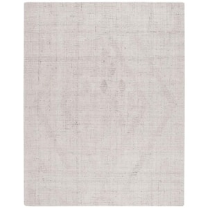 Abstract Ivory/Gray 8 ft. x 10 ft. Distressed Diamond Area Rug