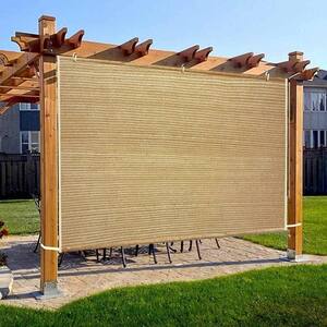 Shatex 6 ft. x 5 ft. Garden Shade Fabric Adjustable Vertical Side Wall ...