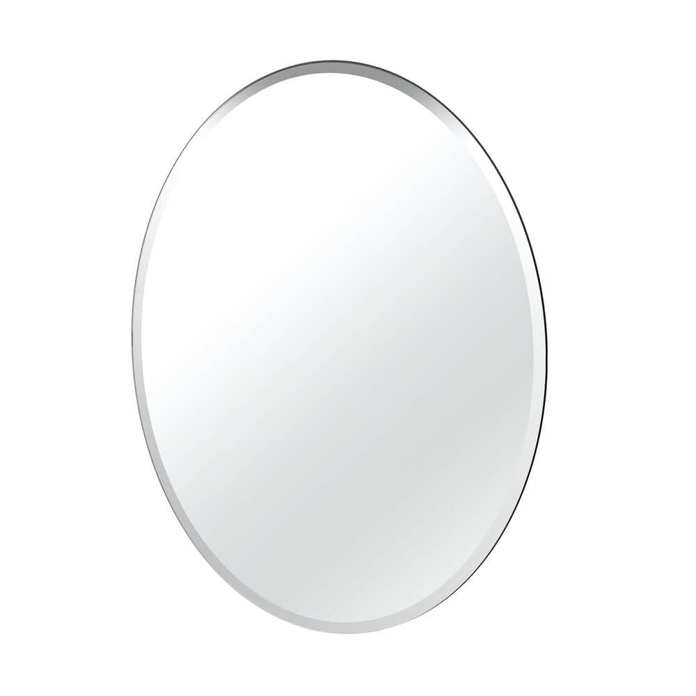 Gatco Flush Mount 32 in. x 24 in. Frameless Oval Mirror 1801 The Home  Depot