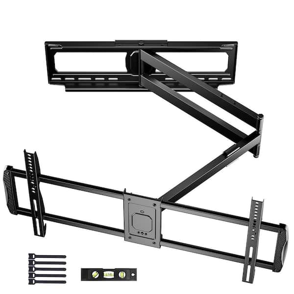 Full Motion TV Wall Mount w 42.72in. Long Arm, 37-86 in. TV, Articulating Ext, 90° Swivel, Tilt, Supports Up to 150 lbs.