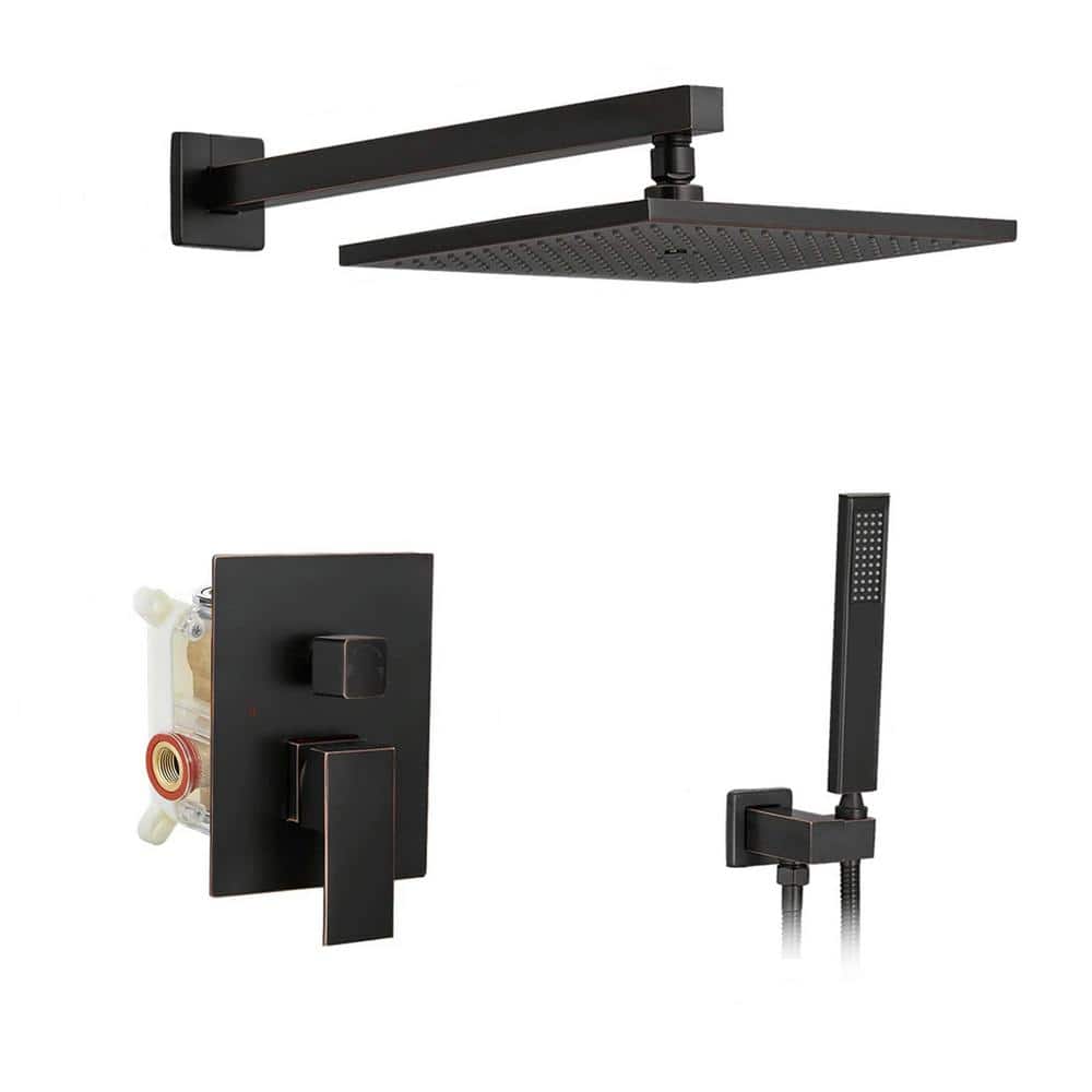 2-Spray Patterns with 2.5 GPM 10 in. Wall Mounting Dual Shower Heads in Oil Rubbed Bronze price history on PriceWatchPro