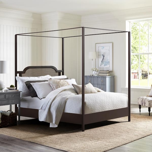 Melanie Bronze Queen Canopy Bed