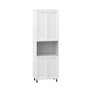 30 in. W x 94.5 in. H x 24 in. D Alton Painted White Recessed Assembled Pantry Kitchen Micro Cabinet