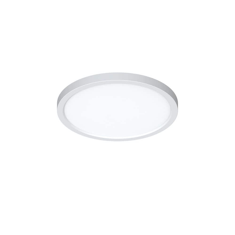 Eon 11 in. 150-Watt Modern White Integrated LED Flush Mount with White Acrylic Shade price history on PriceWatchPro