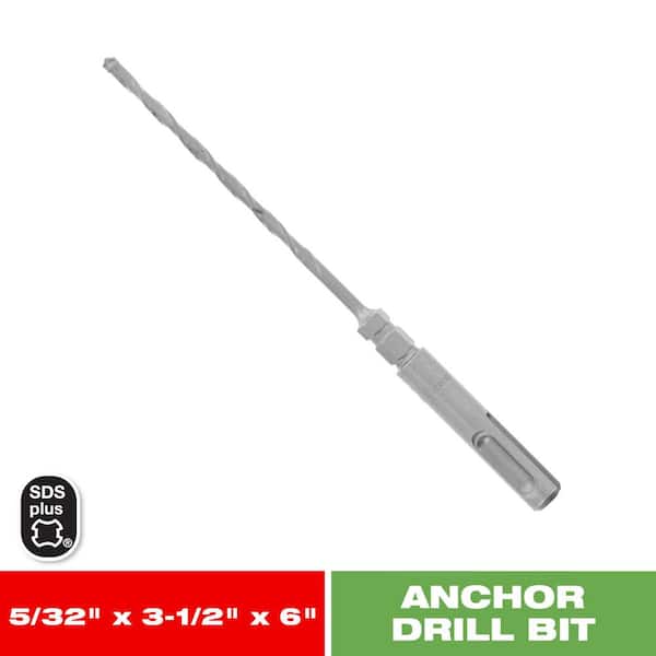 DIABLO 5/32 in. x 3-1/2 in. x 6 in. SDS-Plus Full Carbide Head Concrete Anchor Hammer Drill Percussion Bit