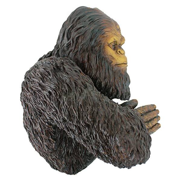 Design Toscano 15 in. H Bigfoot the Bashful Yeti Tree Sculpture DB583078 -  The Home Depot