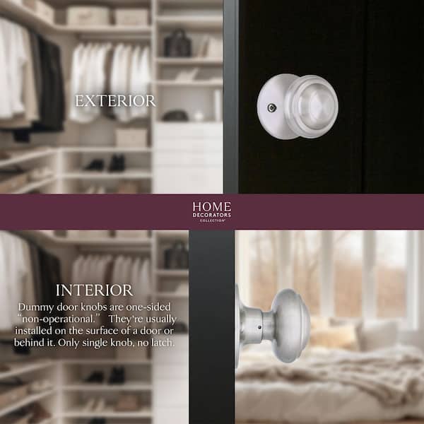 Mulholland Satin Nickel Dummy Door Knob