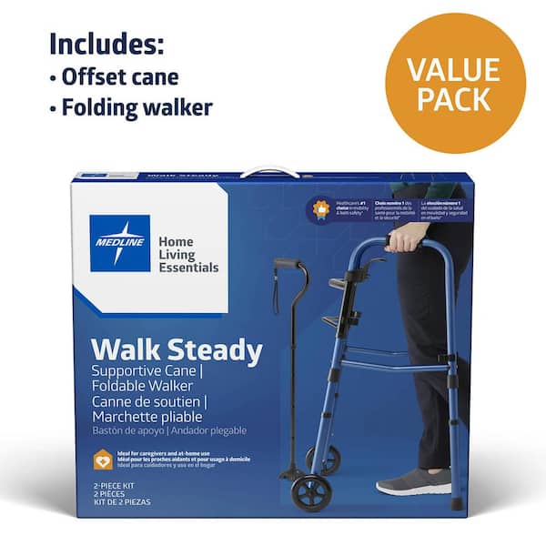 Unbranded Walker and Cane Combo Kit