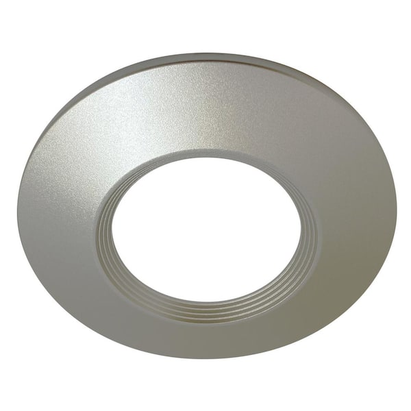 JBD 4 in. Round Baffle Designer Trim in Satin Nickel