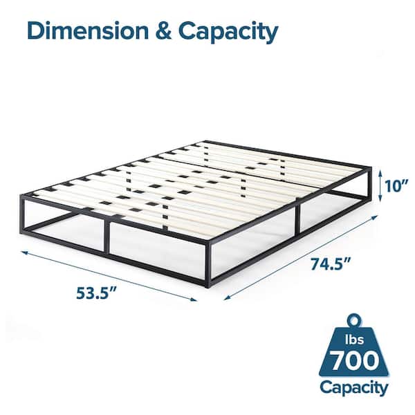 Joseph Black Metal Full 10 in. Platform Bed