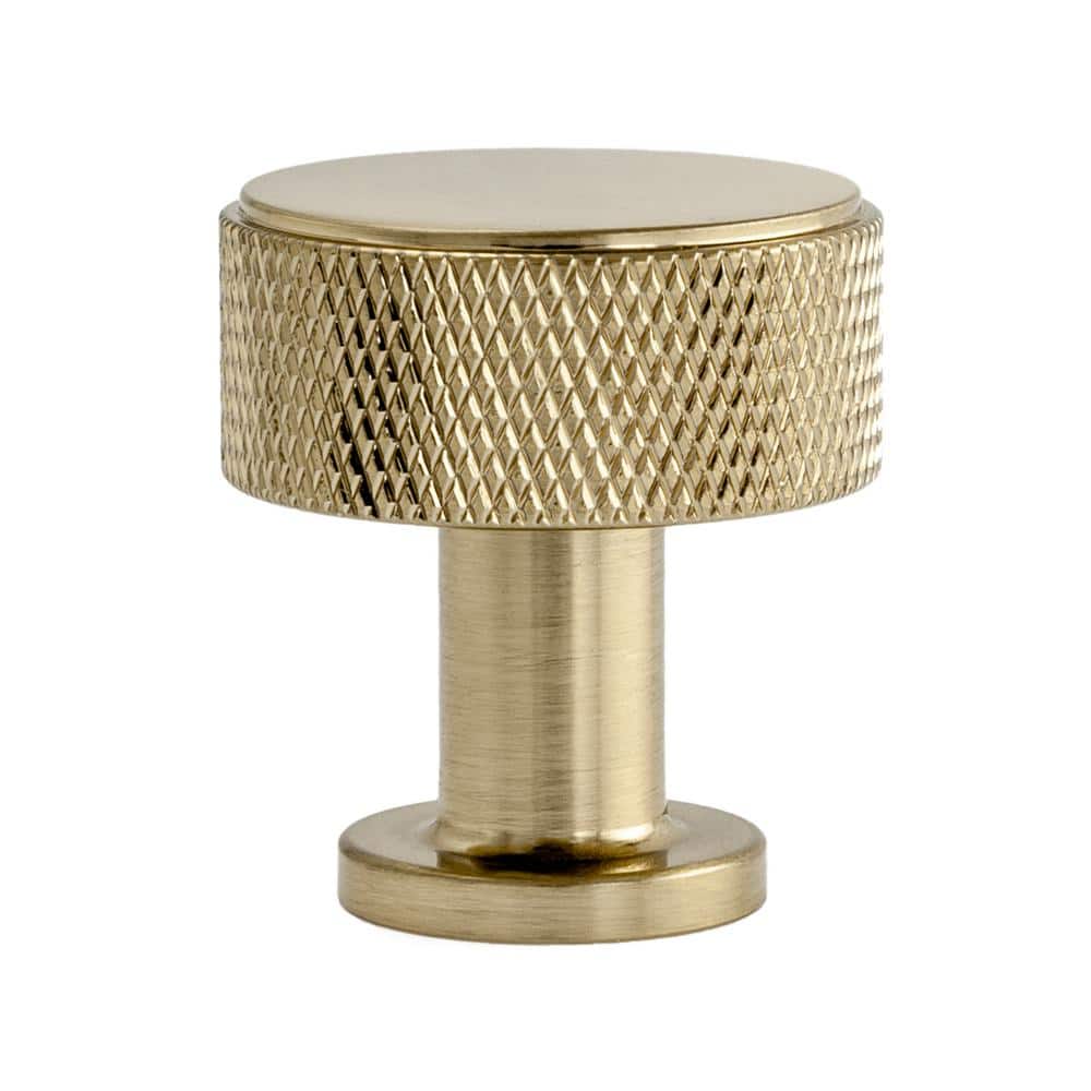 Kent Satin Brass Round Knurled Cabinet Knob Multipack