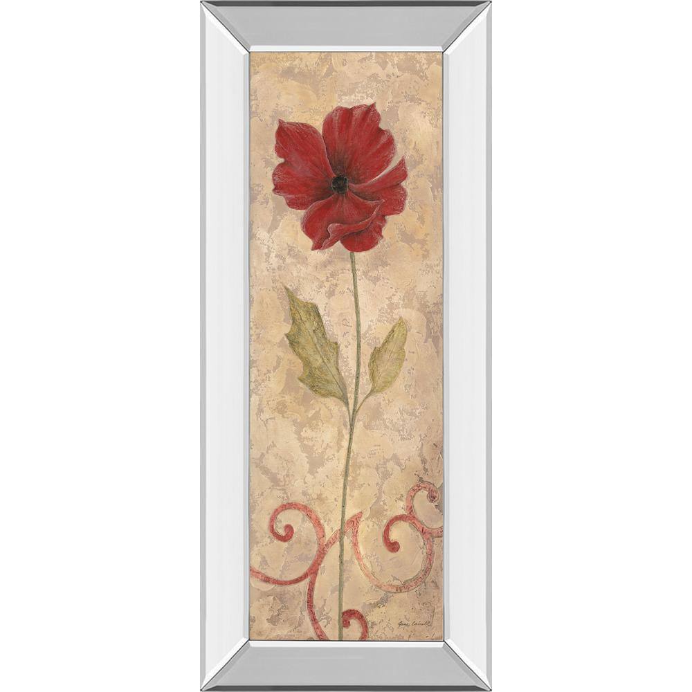 Red Flower II Mirrored Framed Print Wall Art 18 in. x 42 in. price history on PriceWatchPro