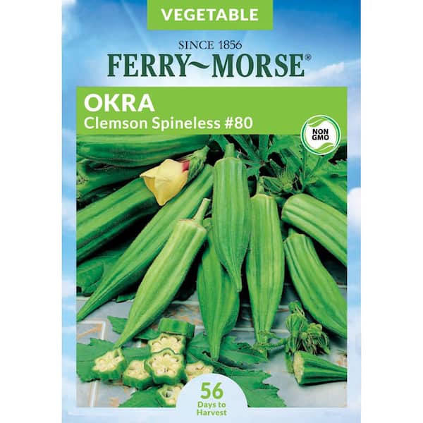 #80 Okra Clemson Spineless Vegetable Seed