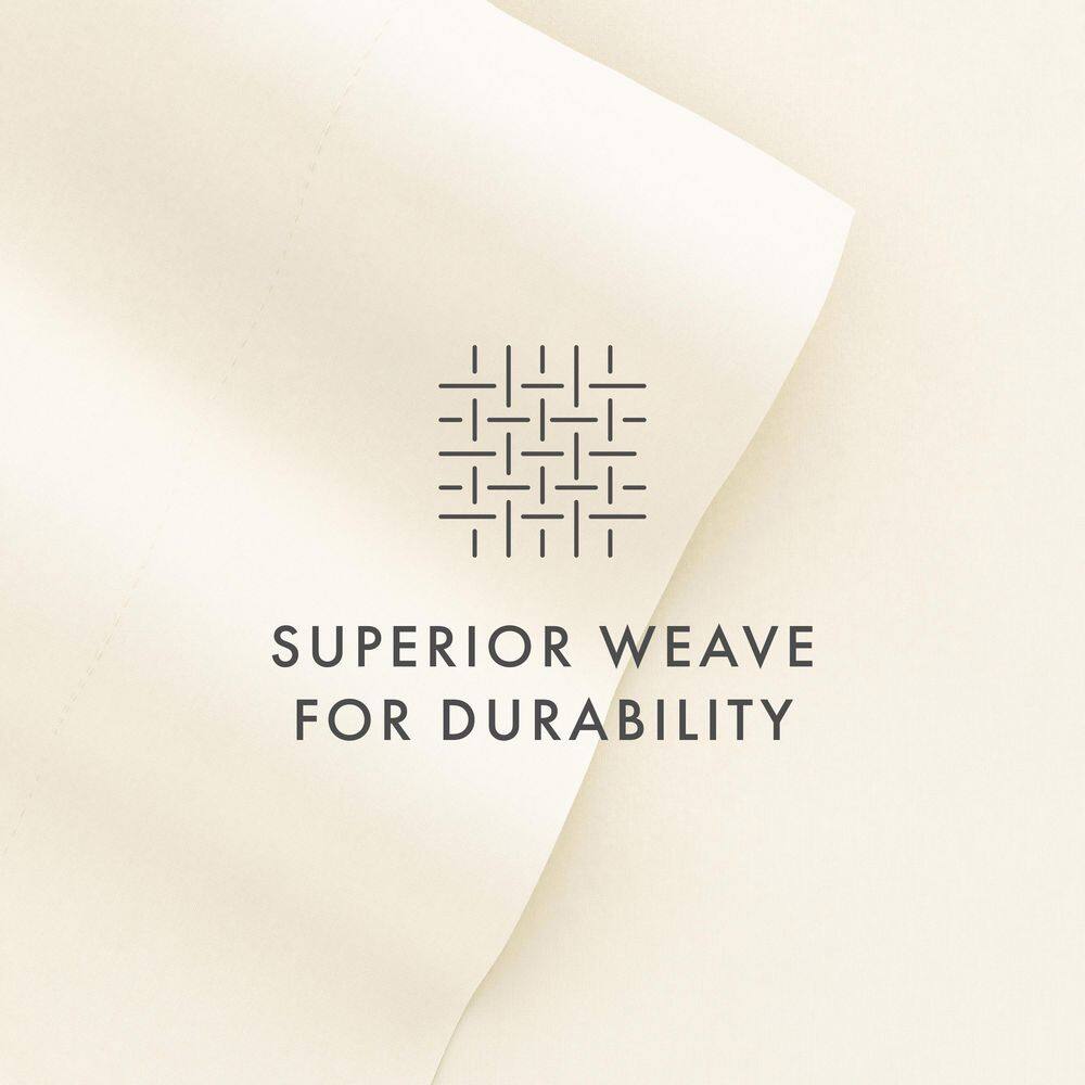 Ivory Queen Wrinkle Resistant Microfiber 6-Piece Sheet Set