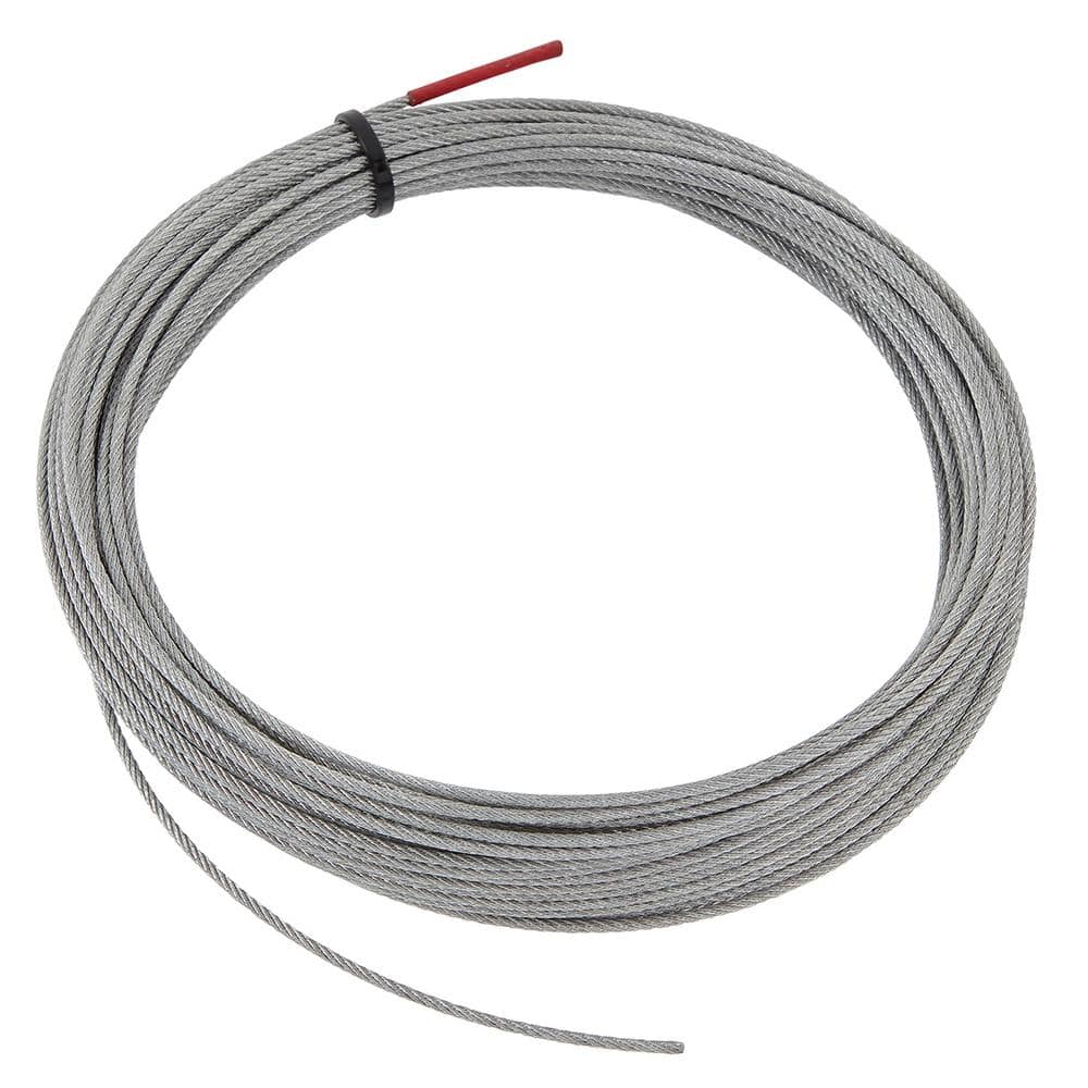 Everbilt 1/16 in. x 50 ft. Galvanized Steel Uncoated Wire Rope