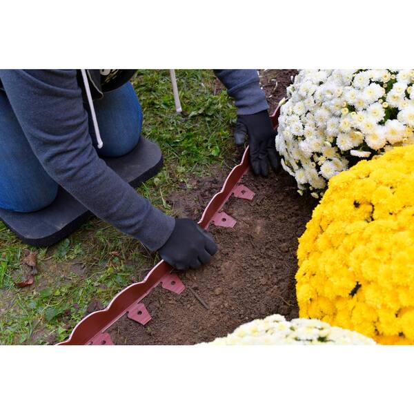 ProFlex 2 in. x 100 ft. Red Polyethylene Scalloped Woodgrain No-Dig Edging Kit ProFlex 2 in. x 100 ft. Red Polyethylene Scalloped Woodgrain No-Dig Edging Kit