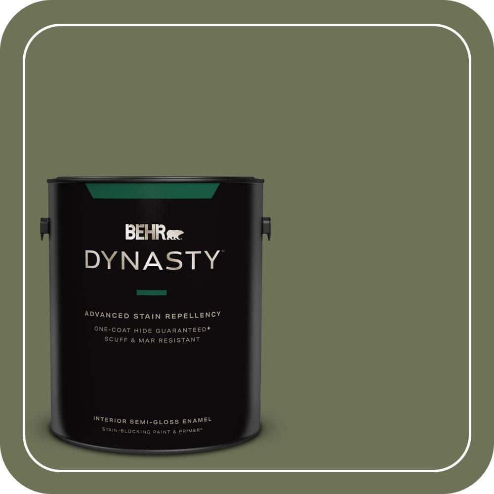 1 gal. #MQ6-53 Herb Cornucopia One-Coat Hide Semi-Gloss Enamel Interior Stain-Blocking Paint & Primer price history on PriceWatchPro