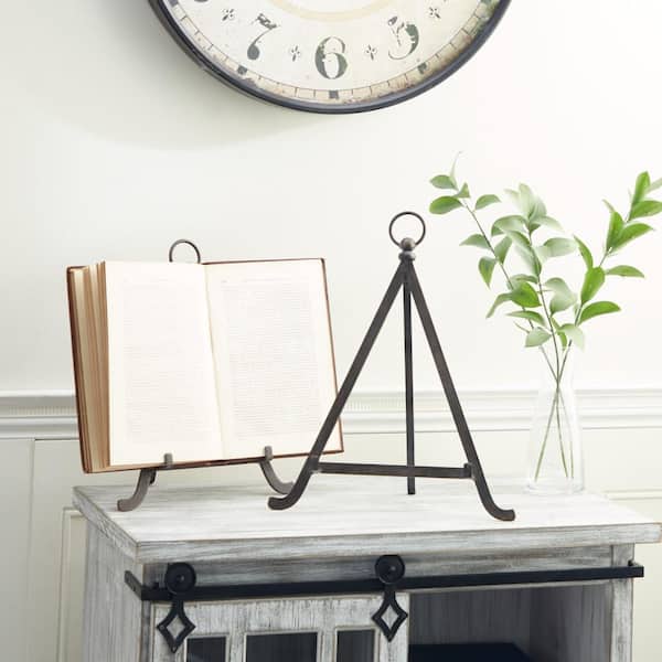 Litton Lane Bronze Metal Easel with Foldable Stand (2- Pack)