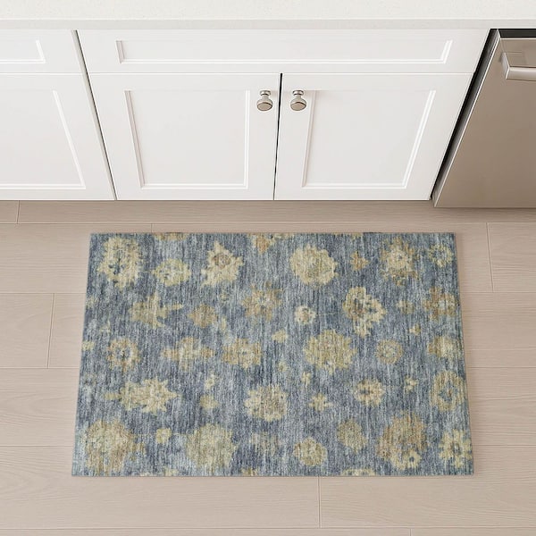 Chantille Machine Washable Indoor/Outdoor Abstract ACN2305 Blue 2 ft. x 3 ft. Accent Rug