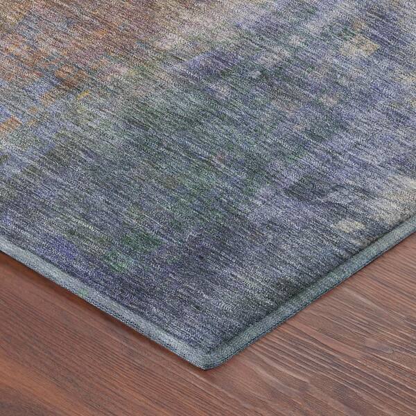 Mayfield Premium Machine Washable Abstract AMF2241 Blush 2 ft. x 7 ft. Runner Rug