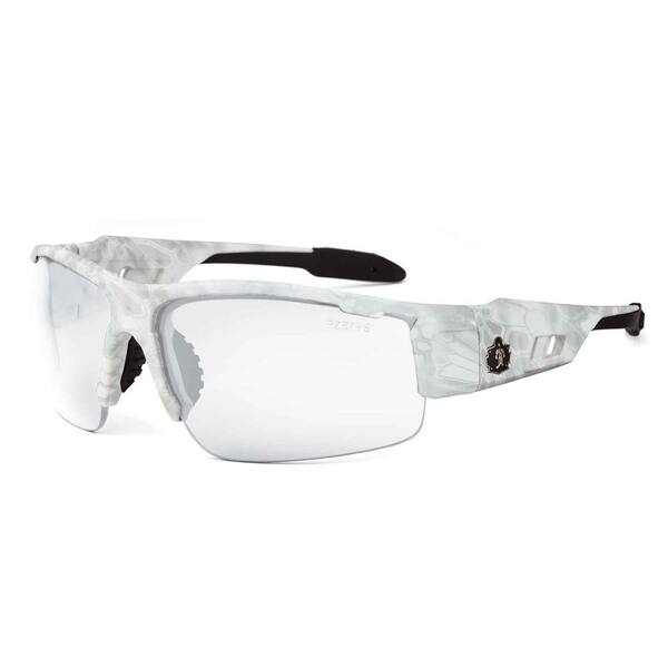 Ergodyne Skullerz Dagr Kryptek Yeti Safety Glasses, Clear Lens - ANSI  Certified DAGR