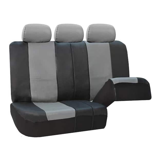 FH Group PU Leather 47 in. x 23 in. x 1 in. Full Set Seat Covers  DMPU001TAN114 - The Home Depot