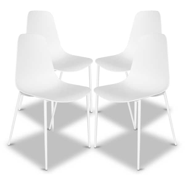 Poly and Bark Isla White Dining Chair (Set of 4)