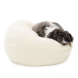 X-Large Sherpa Puff Ball Dog Bed