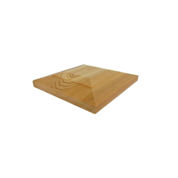 5 in. x 5 in. 15 Flat Top Cedar Post Cap