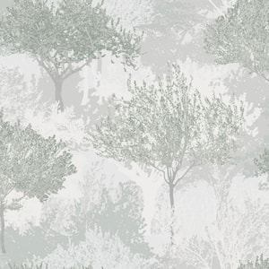 Birch Sage Non-Woven Paper Removable Wallpaper