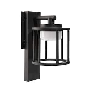Aluminum Hardwired Integrated LED Lantern Sconce Outdoor Wall Light/Path Light LED Wall Light in Black