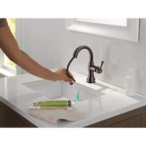 Cassidy Single-Handle Single-Hole Bathroom Faucet with Pull-Down Spout in Venetian Bronze