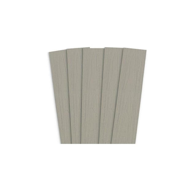 Frame It All 0.40 in. x 5.51 in. x 48.00 in. River Birch Capped Composite Flat Top Fence Picket (5-Pack)