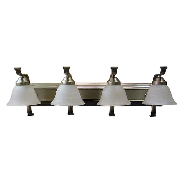 Illumine 4-Light Satin Steel Bath Light