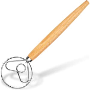 Brown Dough Hook Dutch Style Bread Dough Mixer for Sourdough and Bread Dough Making Mixing Whisking Tool