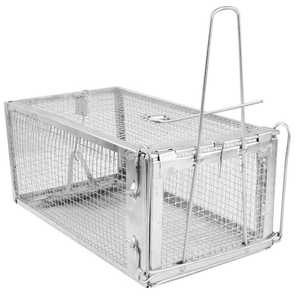 Automatic Continuous Rat Trap Single Door Mouse Cage Humane Live Animal Trap Cage Indoor Outdoor for Small Rodents
