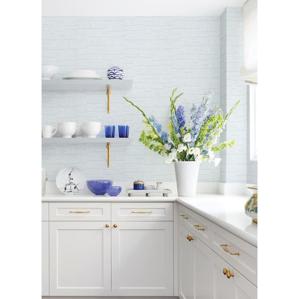 Gaffrey White Stone Paintable Vinyl Non-Pasted Textured Wallpaper