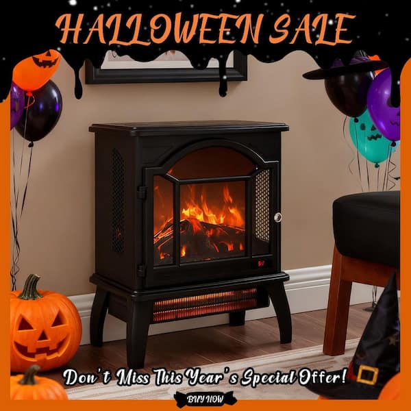 400 sq. ft. 18 in. Electric Stove with Remote