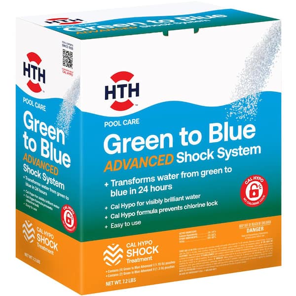 HTH 8.2 lb. Pool Care Shock Green to Blue Advanced
