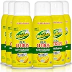 10 oz. Lemon Real Citrus Air Freshener Spray, Citrus Oil Natural Air Freshener, Room Deodorizer & Toilet Spray (6 Pack)