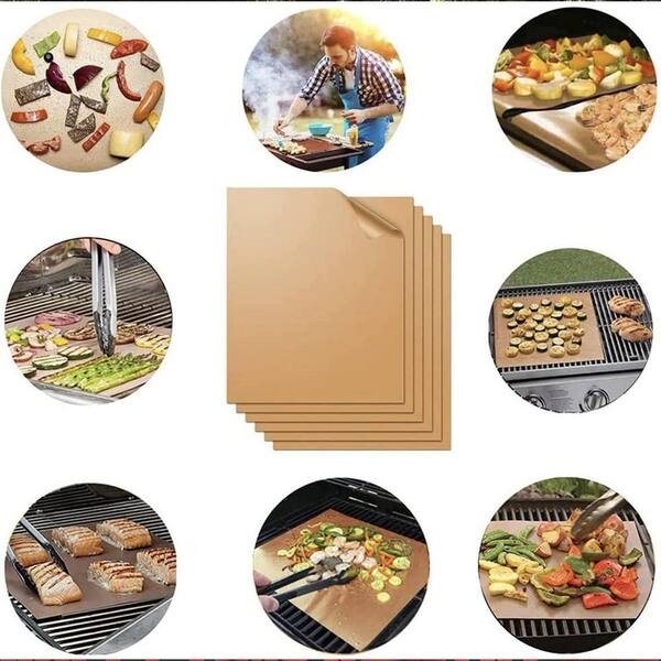thumbnail image 2 of FDA BBQ Grill Mat – Set Of 3 Reusable Non-Stick Sheets – Gas, Charcoal, Electric (PBKay GM100) 2 of 3