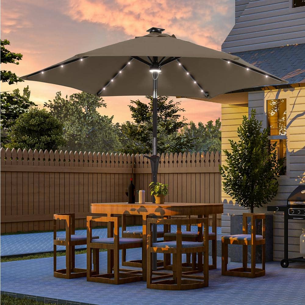 joyesery patio umbrella Jazz Age Wooden Gold Tassel Fringe 6ft Tilt JZ6-01 simple and convenient Alpha Joy 15ft Extra Large