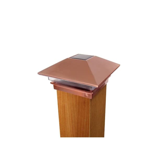 Veranda copper solar post outlet cap