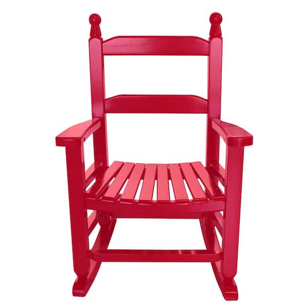 Heartland Children's Red Wood Outdoor Rocking Chair