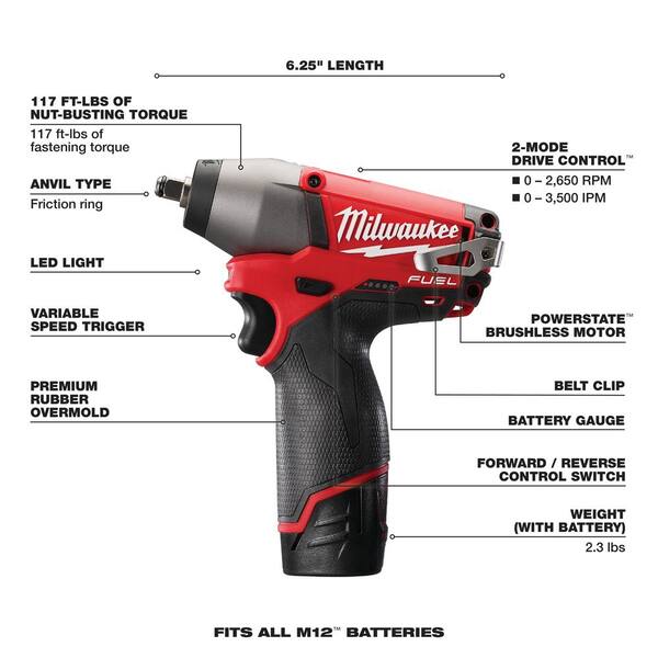 Milwaukee M12 FUEL 12V Lithium-Ion 