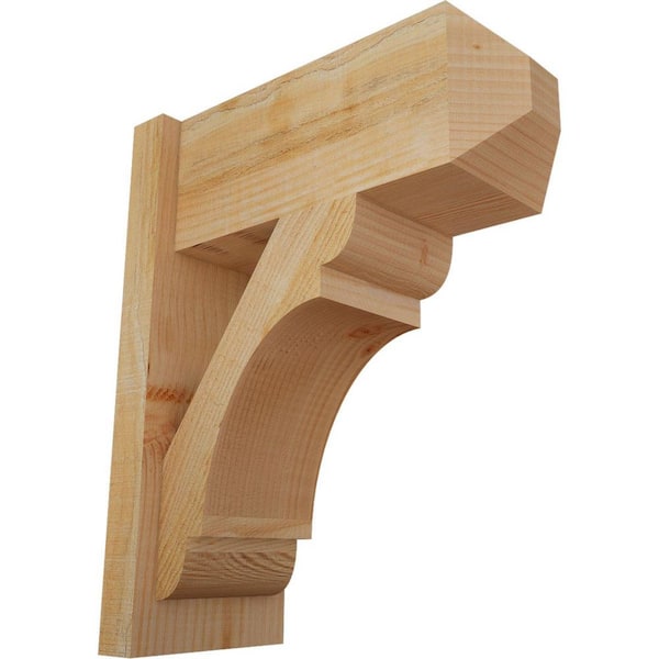 Ekena Millwork 8 in. x 22 in. x 18 in. Olympic Craftsman Rough Sawn Douglas Fir Outlooker