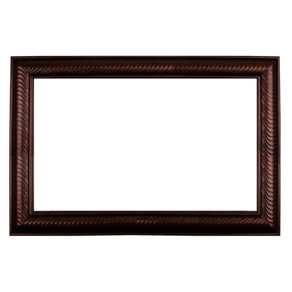 MirrorChic Del Mar 72 in. x 36 in. Mirror Frame Kit in Bronze Brown
