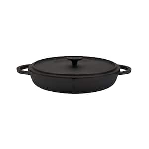 12 in. Cast Iron Covered Braiser Pan