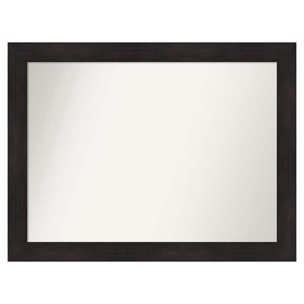 Amanti Art Furniture Espresso 45.75 in. x 34.75 in. Custom Non-Beveled Satin Recycled Polystyrene Bathroom Vanity Wall Mirror