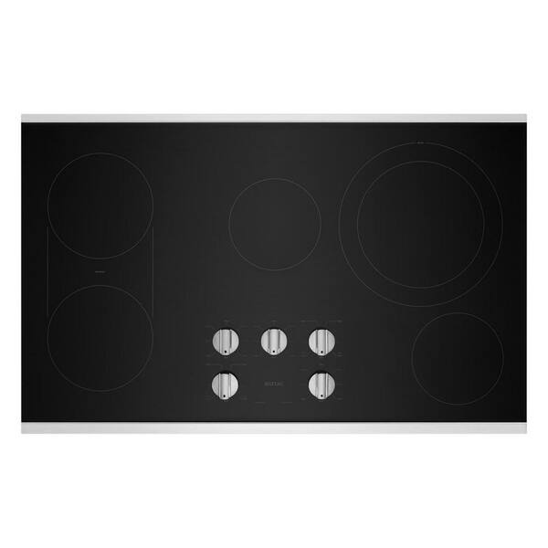 Modern Stainless Steel Electric Cooktop with 5 Radiant Heating